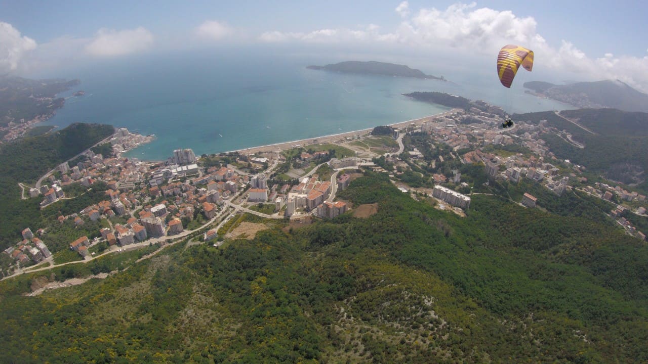 paragliding montenegro budva
