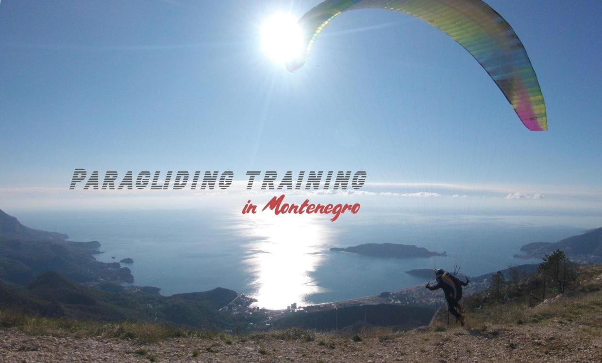 paragliding training montenegro
