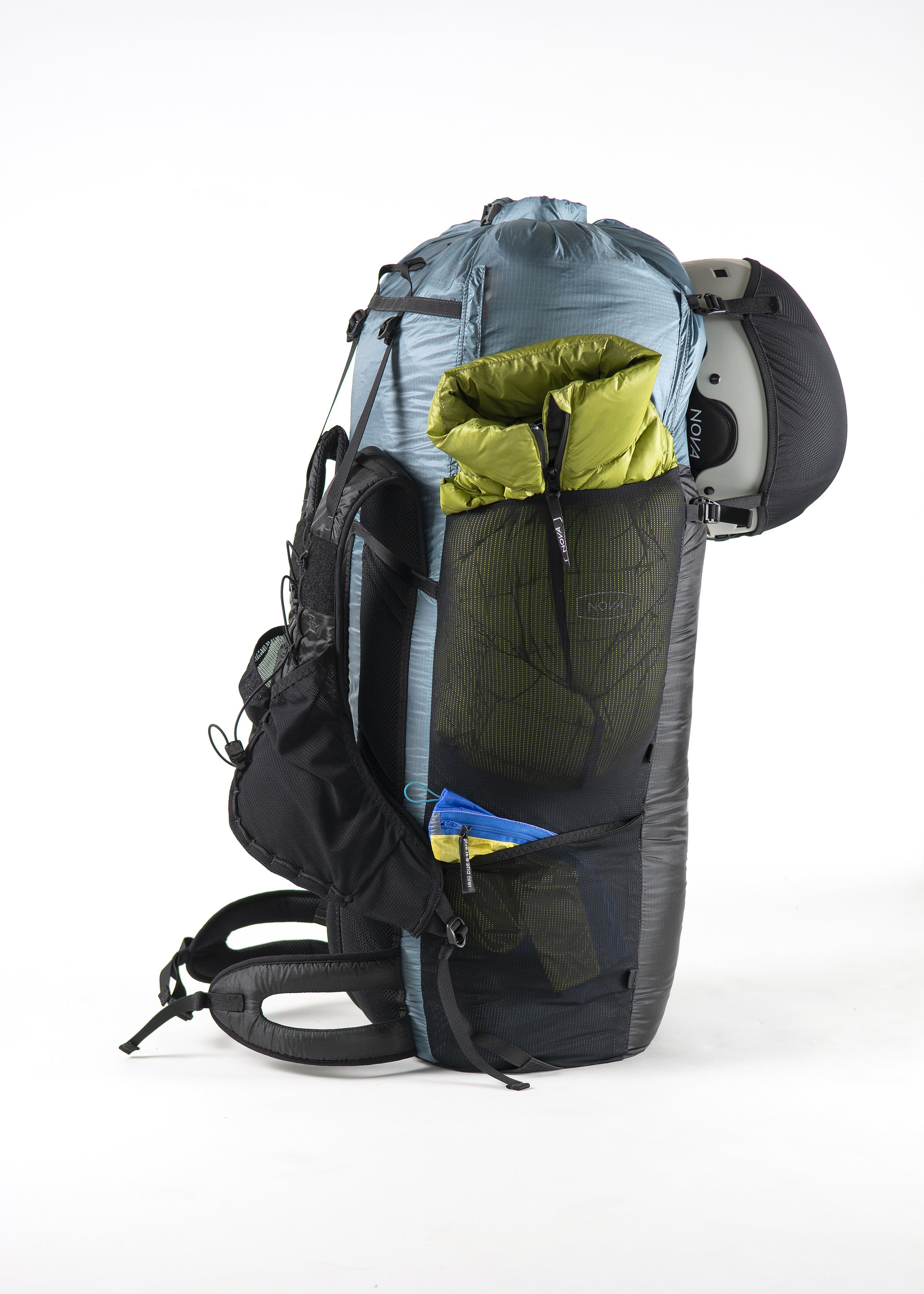 X-PACK 50: ultra-light backpack for serious hike &amp; fly