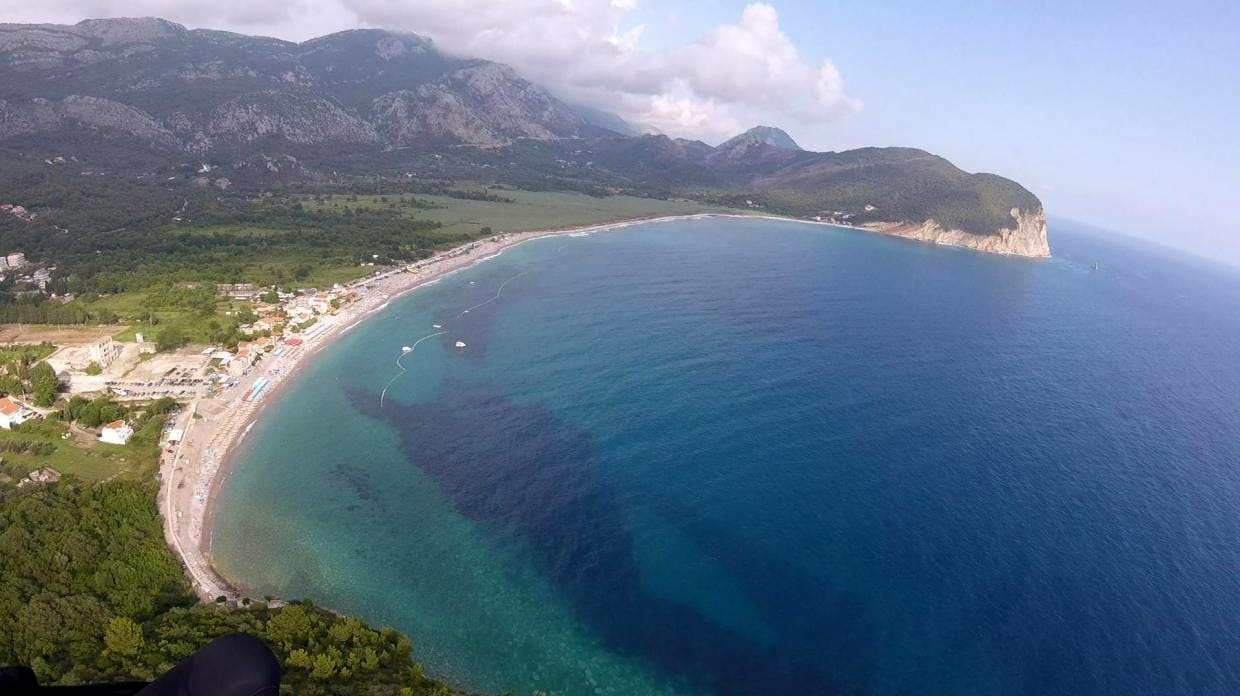 summer paragliding camp buljarica bay