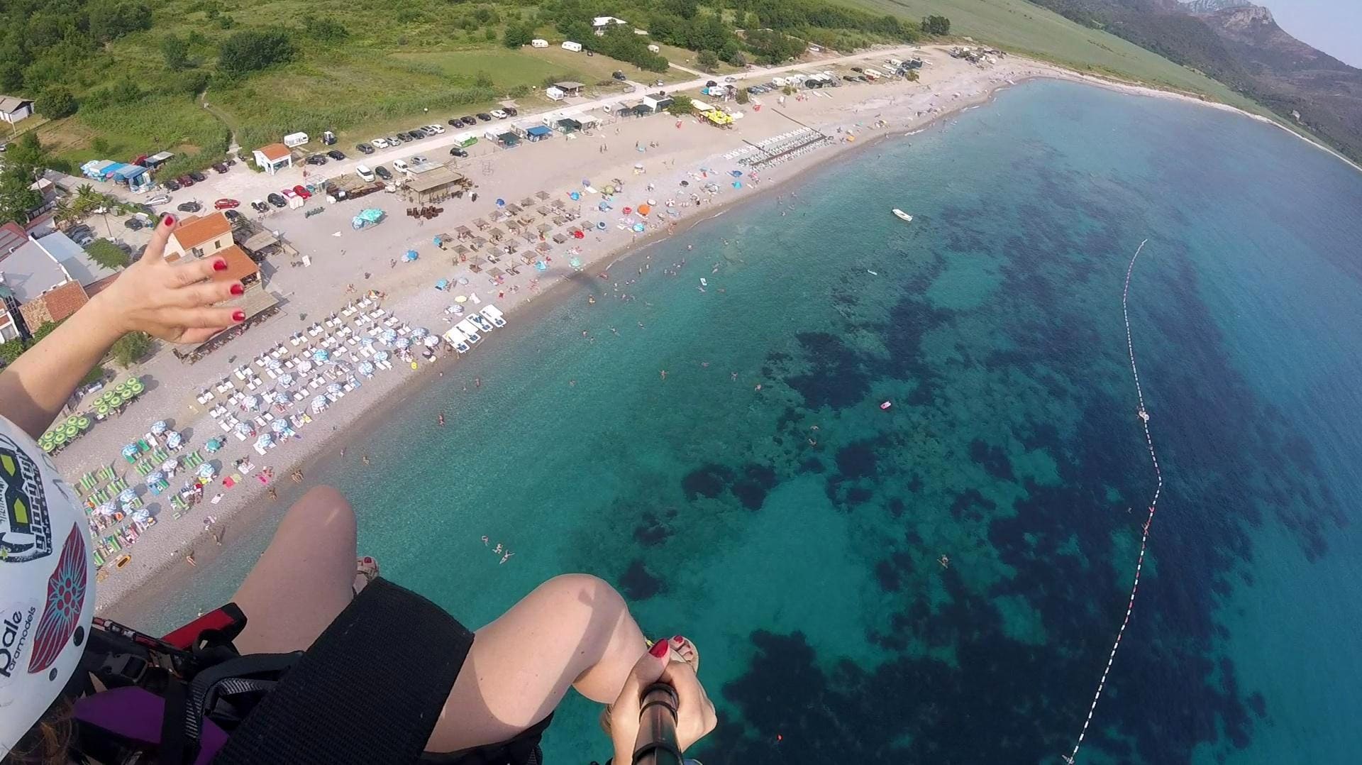 summer paragliding camp flying