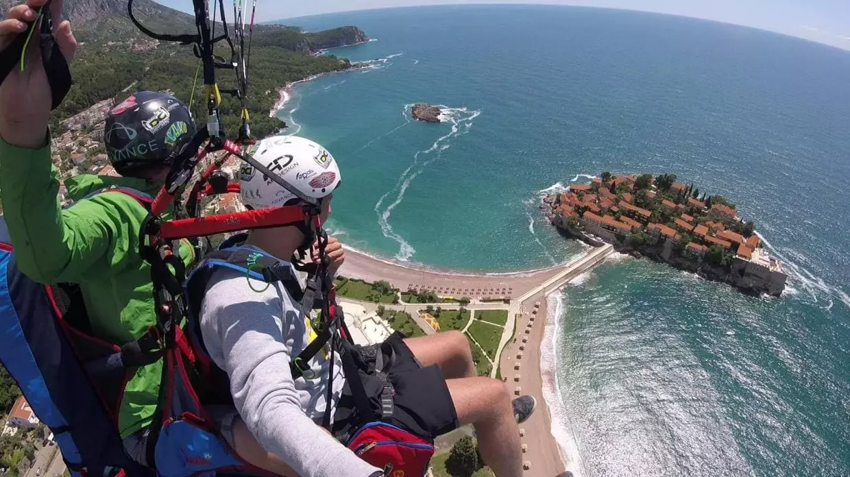 paragliding4me montenegro sveti stefan air excursion
